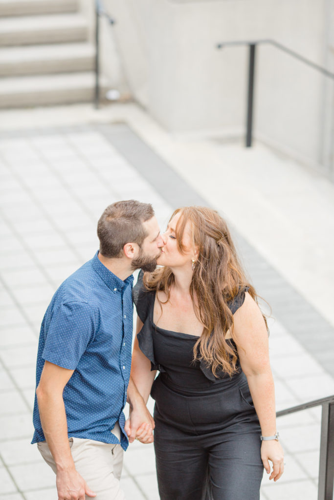 Christine Mitch Downtow Engagement Session Grey Loft Studio 2020 7