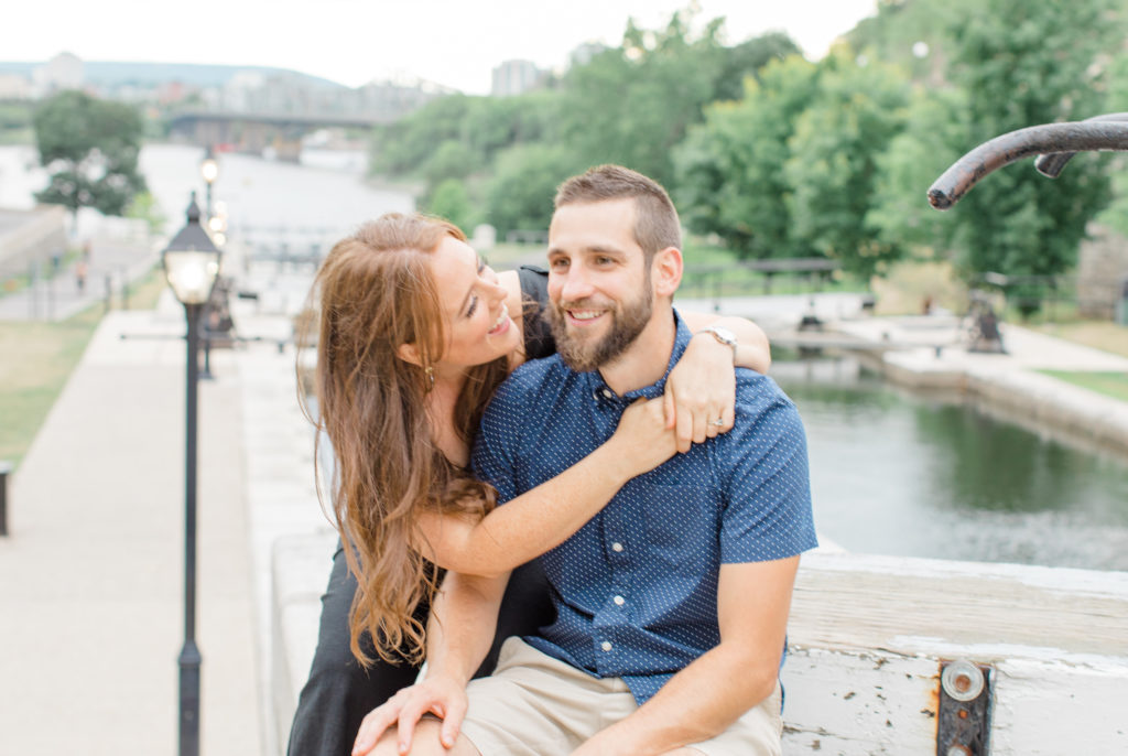 Christine Mitch Downtow Engagement Session Grey Loft Studio 2020 73