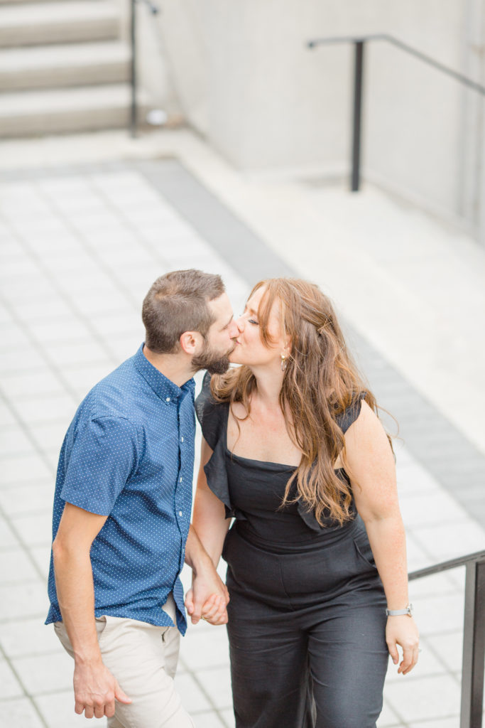Christine Mitch Downtow Engagement Session Grey Loft Studio 2020 8