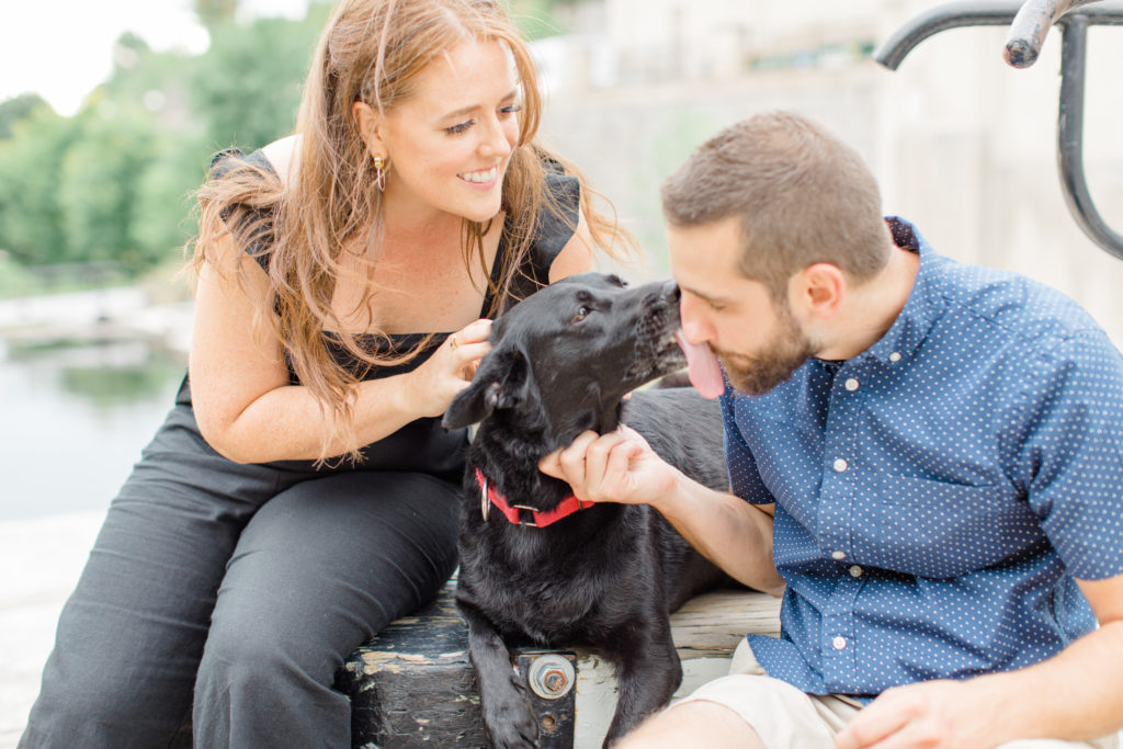 Christine Mitch Downtow Engagement Session Grey Loft Studio 2020 94