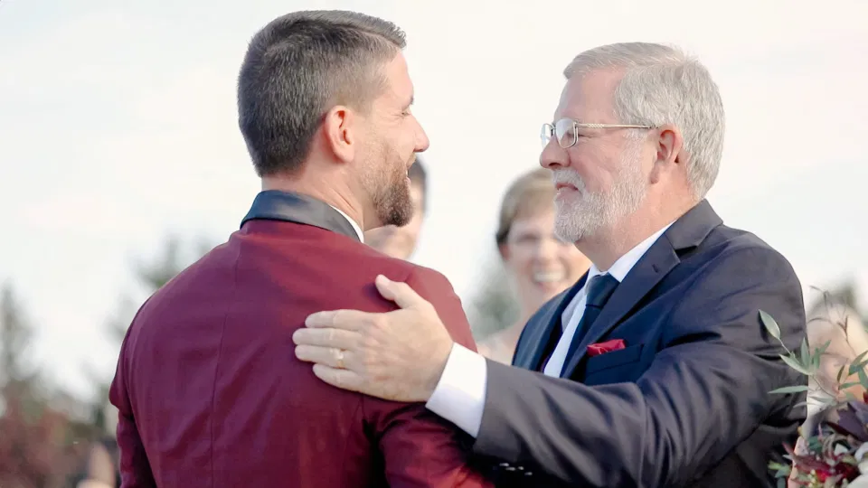 Proud Father in Law - The Hand-Off - Evermore Wedding and Events, Almonte - Grey Loft Studio. Wedding Photographer & Videographer
