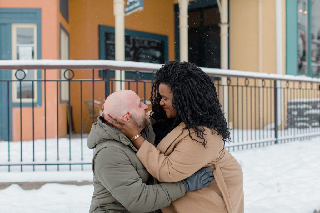 Tremblant Winter Mountainside Engagement Session Grey Loft Studio Tremblant Village 106