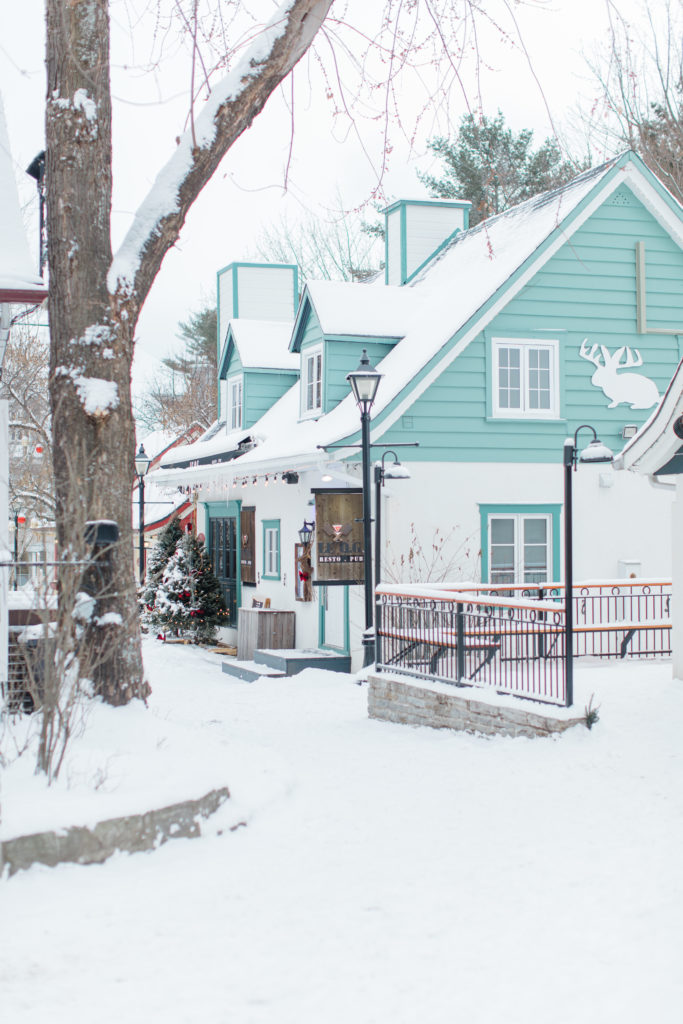 Tremblant Winter Mountainside Engagement Session Grey Loft Studio Tremblant Village 151