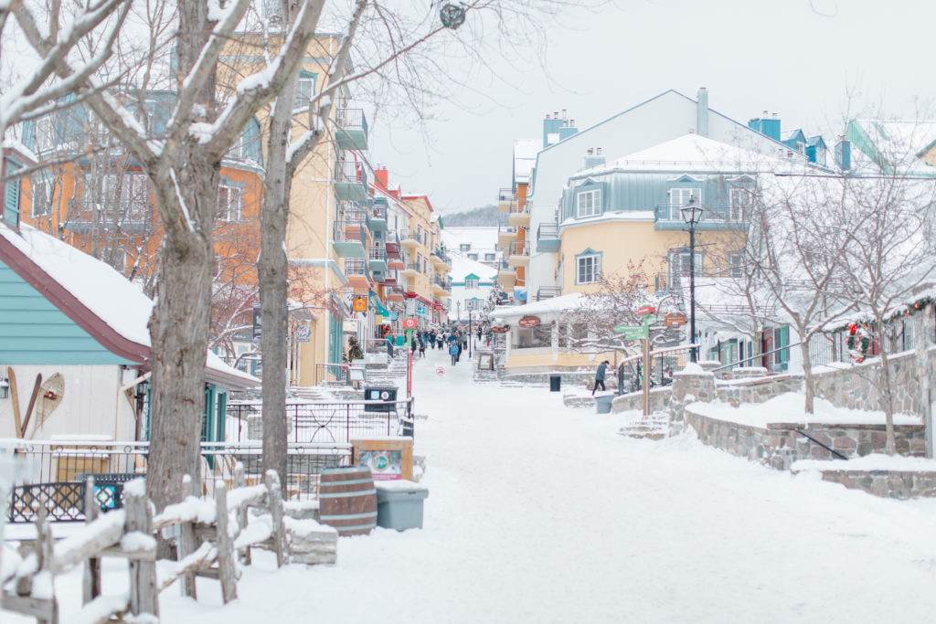 Tremblant Winter Mountainside Engagement Session Grey Loft Studio Tremblant Village 156