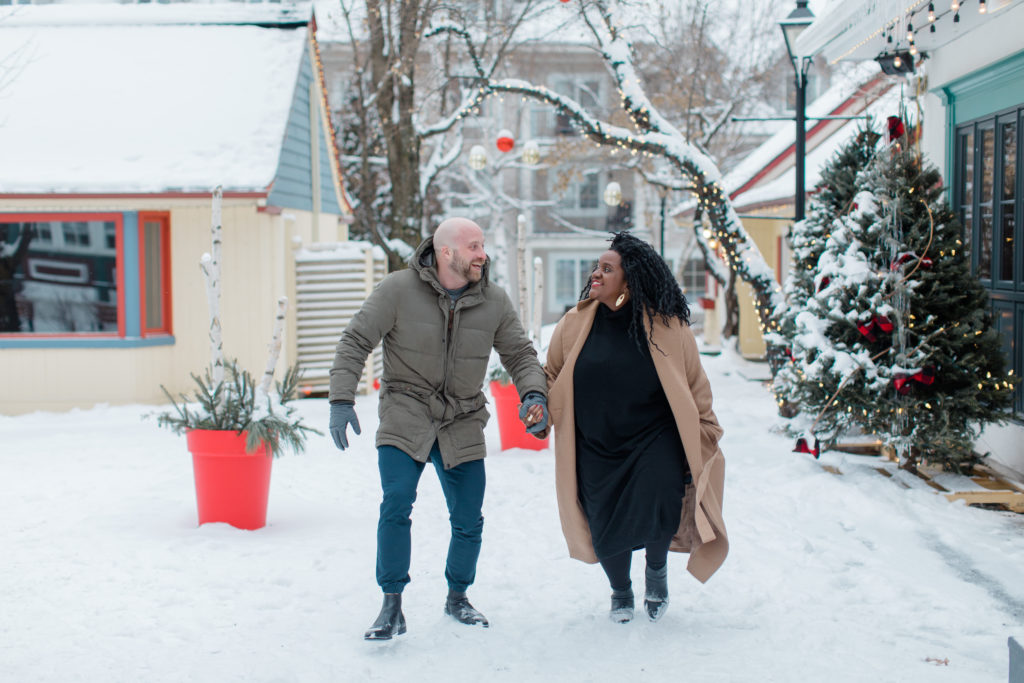 Tremblant Winter Mountainside Engagement Session Grey Loft Studio Tremblant Village 166