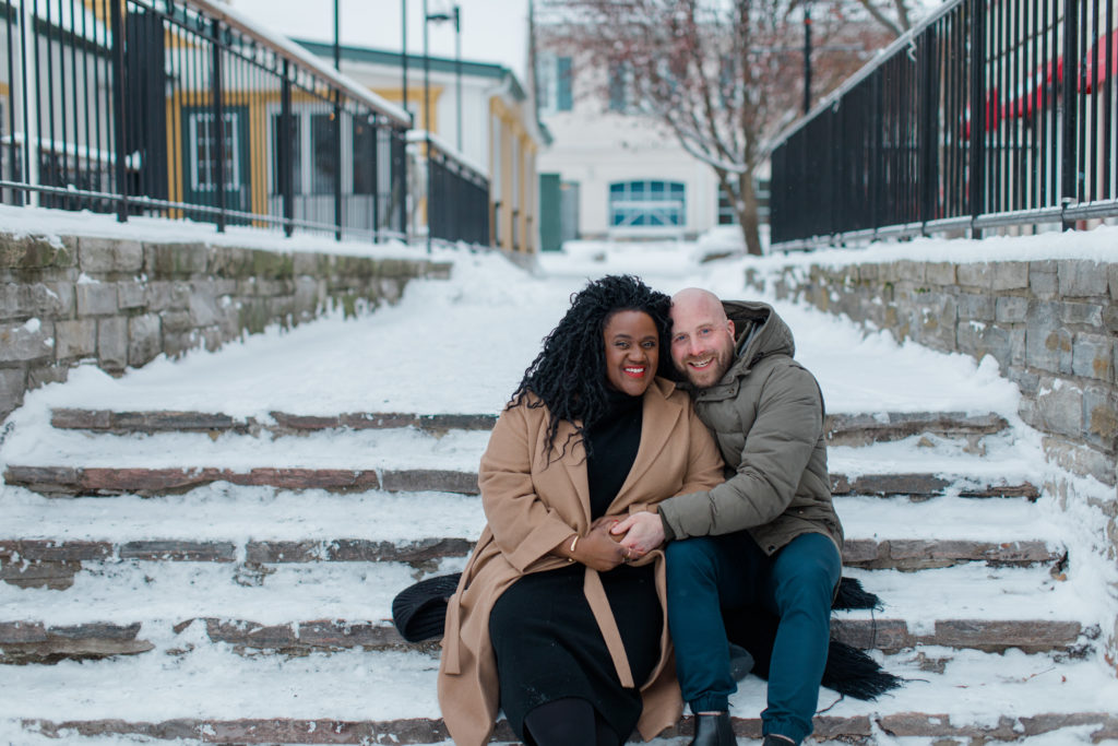 Tremblant Winter Mountainside Engagement Session Grey Loft Studio Tremblant Village 219