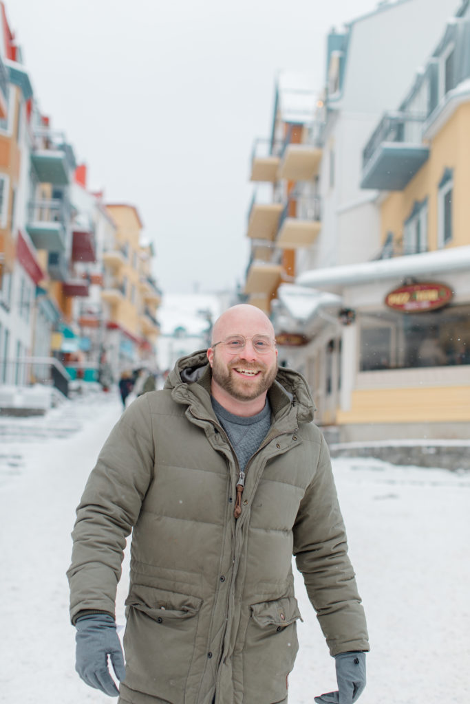 Tremblant Winter Mountainside Engagement Session Grey Loft Studio Tremblant Village 82