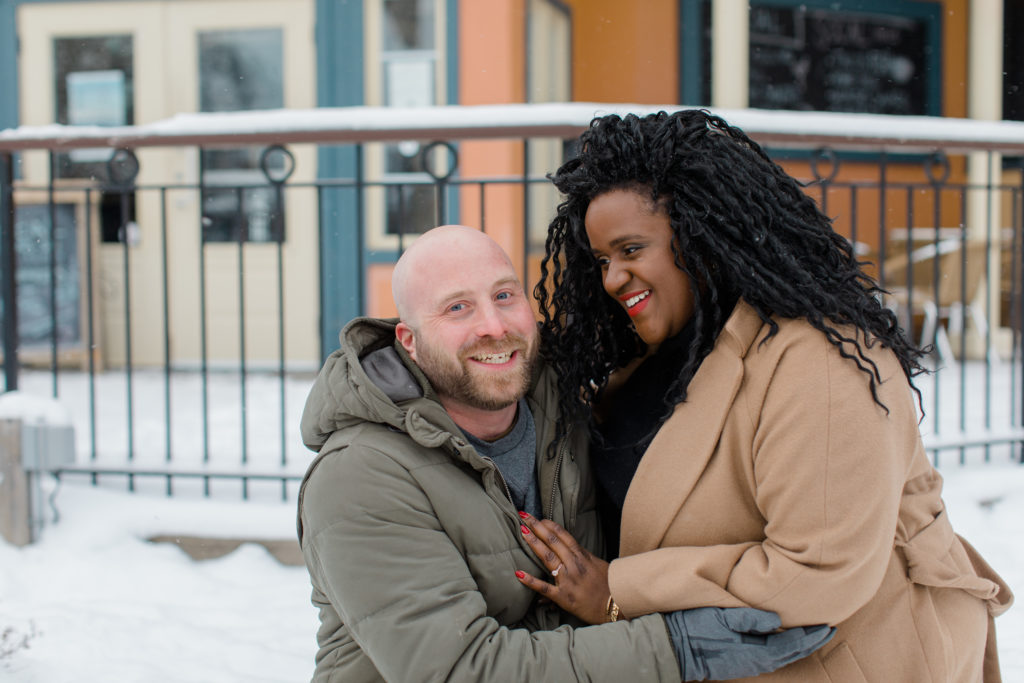 Tremblant Winter Mountainside Engagement Session Grey Loft Studio Tremblant Village 99