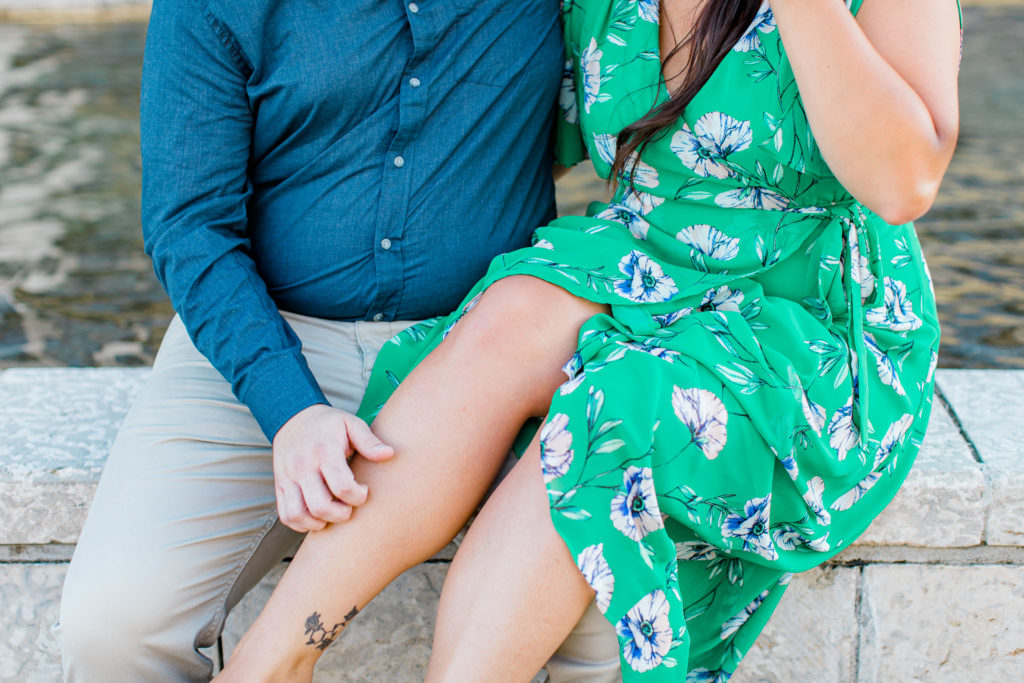 Corinne Barrette Engagement Session Grey Loft Studio
