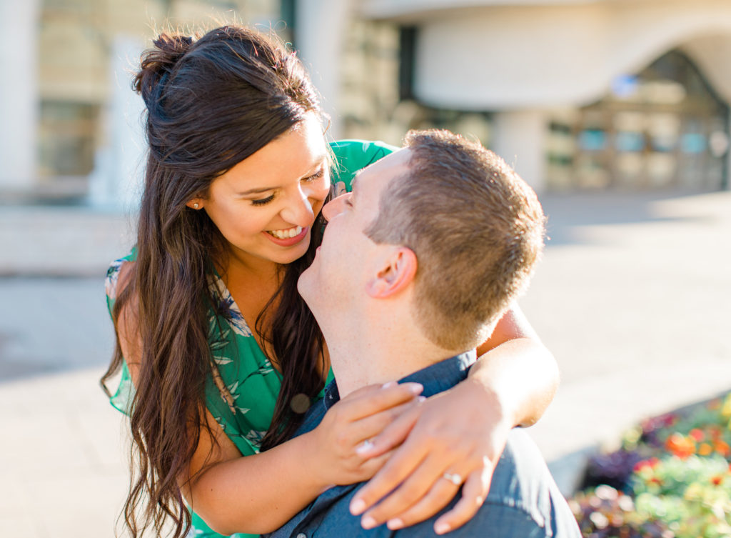 Corinne Barrette Engagement Session Grey Loft Studio