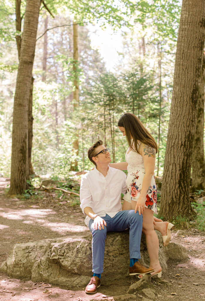 Kim Scanlon Engagement Lime Kiln Trail Grey Loft Studio