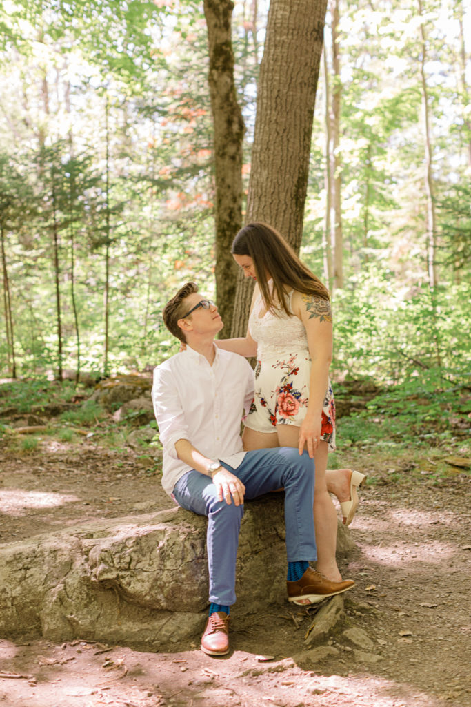 Kim Scanlon Engagement Lime Kiln Trail Grey Loft Studio