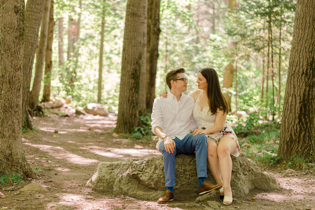 Kim Scanlon Engagement Lime Kiln Trail Grey Loft Studio