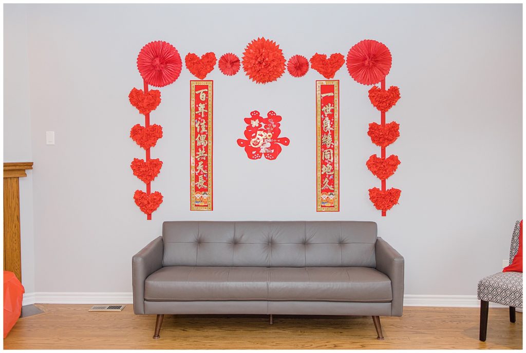 Traditional Tea Ceremony Decor - Wedding Day - Lisa & Pat - Grey Loft Studio - Wedding Photo & Video Team - Light and Airy - Ottawa Wedding Photographer & Videographer