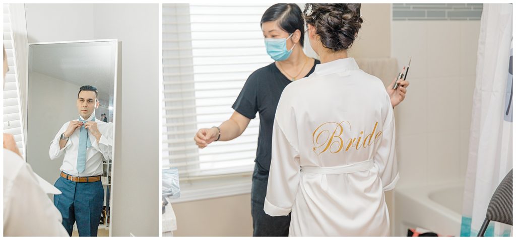 Getting Ready in the Morning - Lisa & Pat - Grey Loft Studio - Wedding Photo & Video Team - Light and Airy - Ottawa Wedding Photographer & Videographer