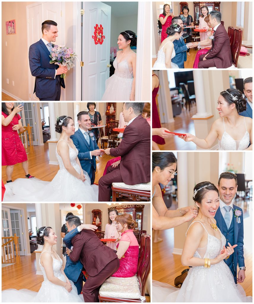 Tea Ceremony at Home - Lisa & Pat - Grey Loft Studio - Wedding Photo & Video Team - Light and Airy - Ottawa Wedding Photographer & Videographer