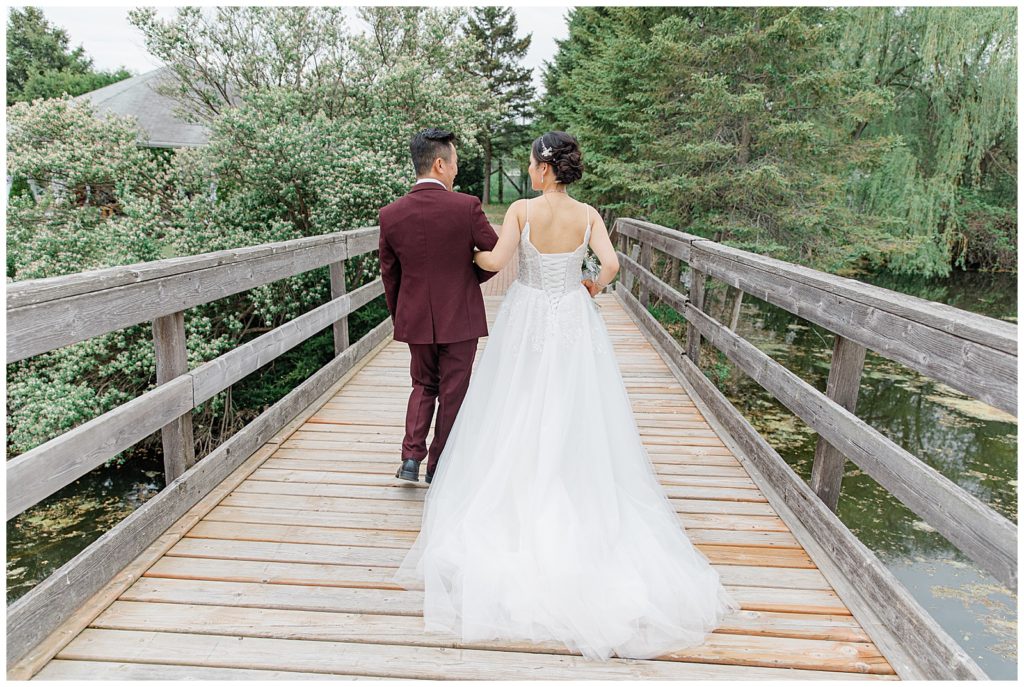 With dad before walking down the Aisle - Italian & Chinese Family - Wedding - Lisa & Pat - Grey Loft Studio - Wedding Photo & Video Team - Light and Airy - Ottawa Wedding Photographer & Videographer Orchard View Weddings 