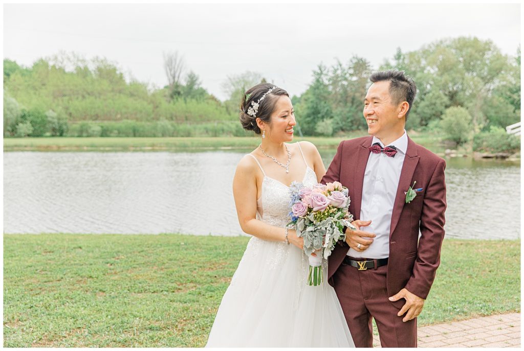 Daughter and Dad on Wedding Day - Italian & Chinese Family - Wedding - Lisa & Pat - Grey Loft Studio - Wedding Photo & Video Team - Light and Airy - Ottawa Wedding Photographer & Videographer Orchard View Weddings 