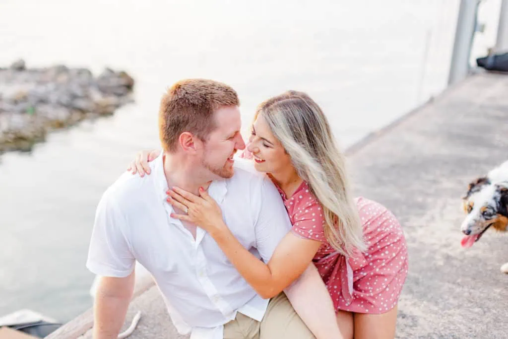 Stephanie Alan Gananoque Engagement Boat Photos Grey Loft Studio 2021