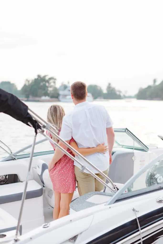 Stephanie Alan Gananoque Engagement Boat Photos Grey Loft Studio 2021