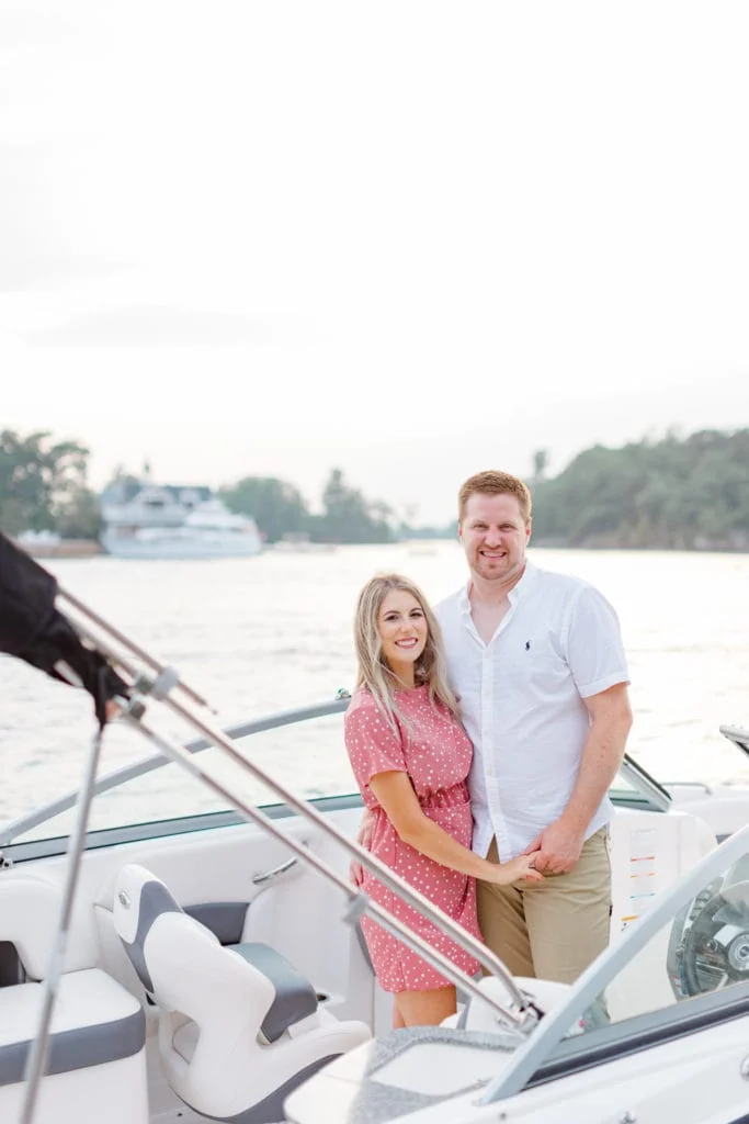 Stephanie Alan Gananoque Engagement Boat Photos Grey Loft Studio 2021