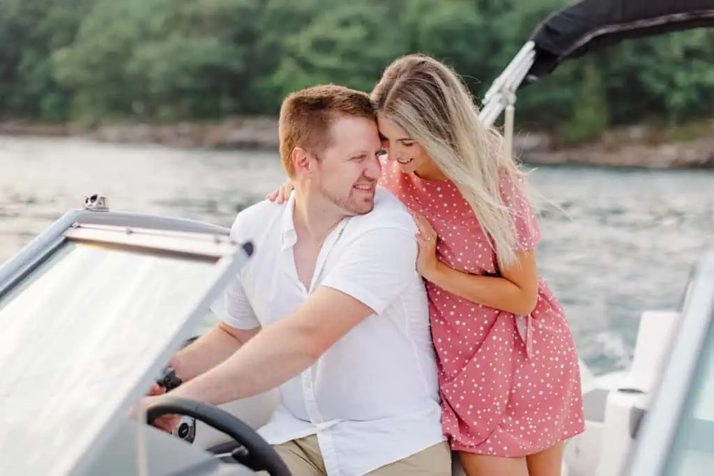 Stephanie Alan Gananoque Engagement Boat Photos Grey Loft Studio 2021