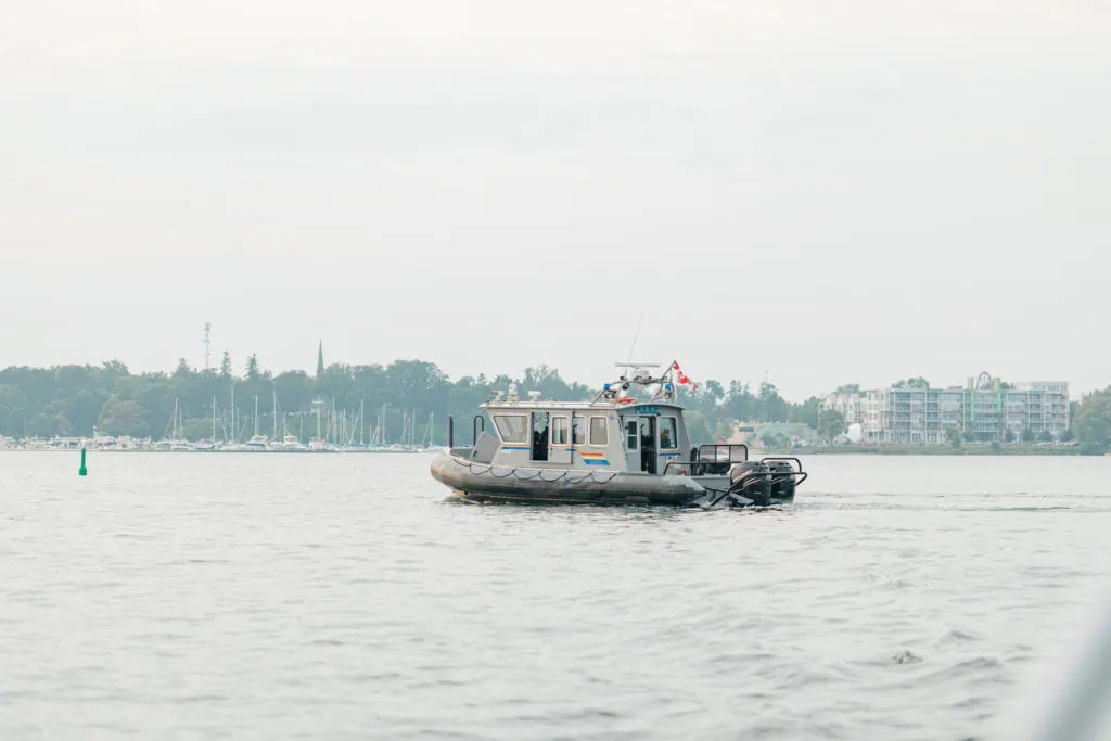 Stephanie Alan Gananoque Engagement Boat Photos Grey Loft Studio 2021