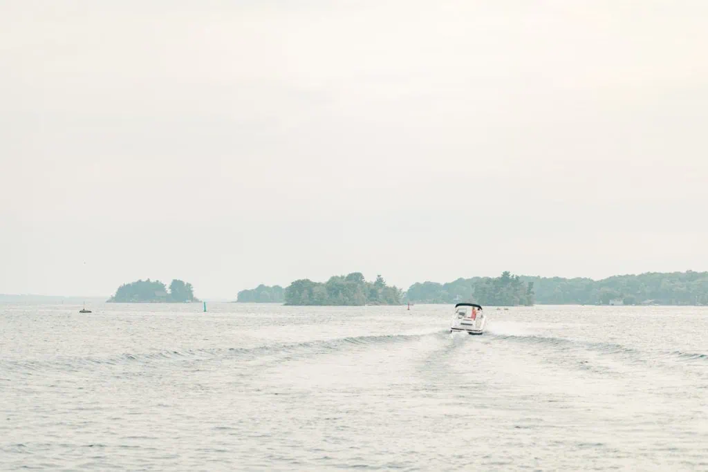 Stephanie Alan Gananoque Engagement Boat Photos Grey Loft Studio 2021