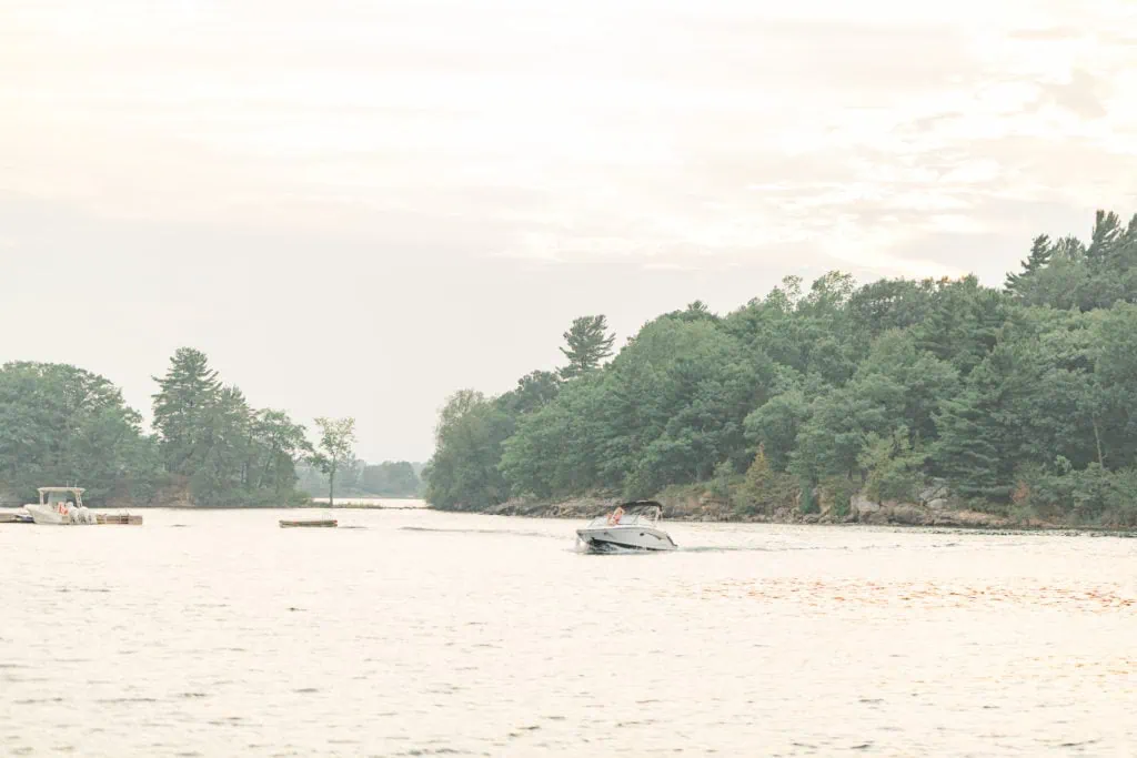 Stephanie Alan Gananoque Engagement Boat Photos Grey Loft Studio 2021