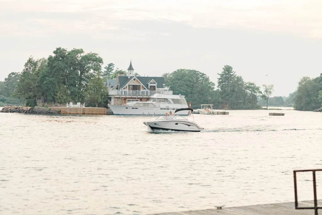 Stephanie Alan Gananoque Engagement Boat Photos Grey Loft Studio 2021