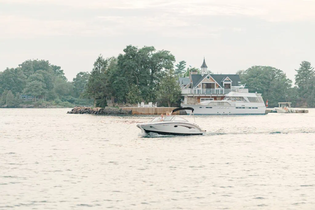 Stephanie Alan Gananoque Engagement Boat Photos Grey Loft Studio 2021