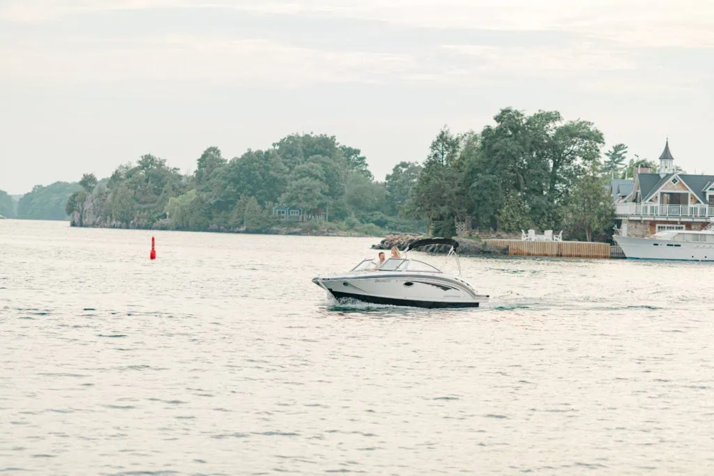 Stephanie Alan Gananoque Engagement Boat Photos Grey Loft Studio 2021