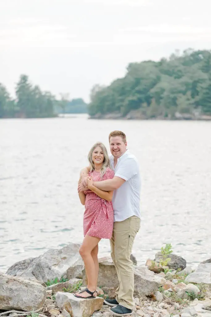 Stephanie Alan Gananoque Engagement Boat Photos Grey Loft Studio 2021