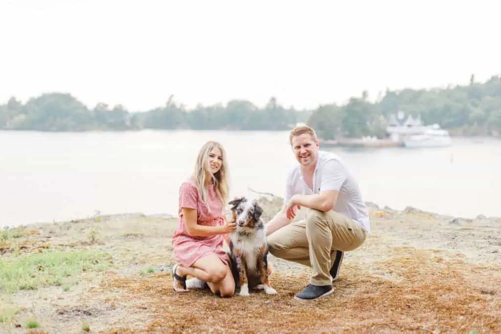 Stephanie Alan Gananoque Engagement Boat Photos Grey Loft Studio 2021