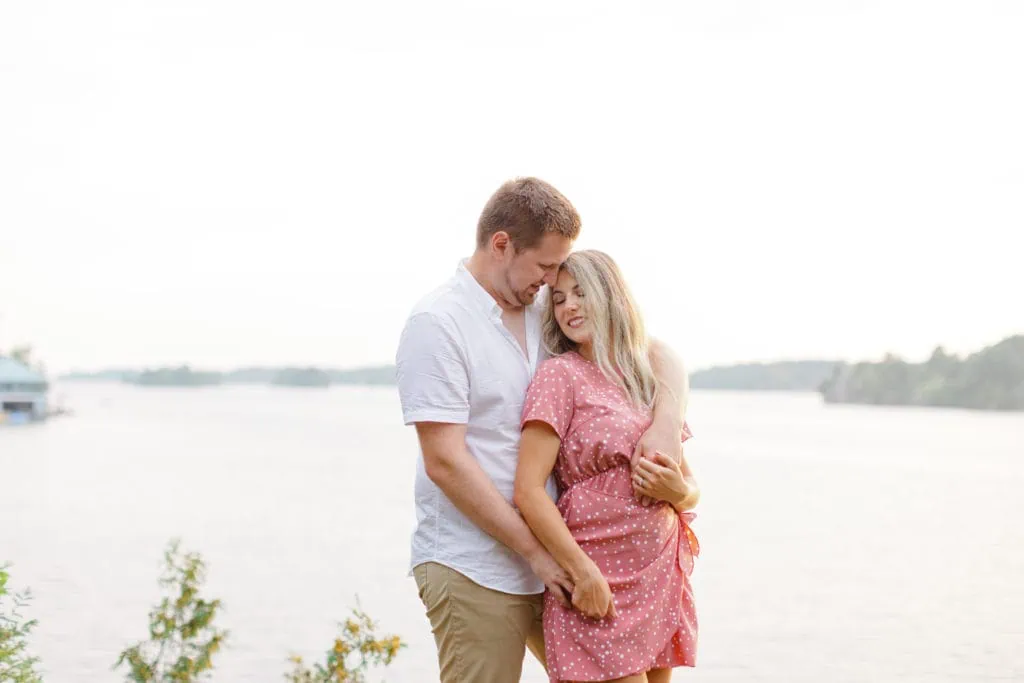 Stephanie Alan Gananoque Engagement Boat Photos Grey Loft Studio 2021