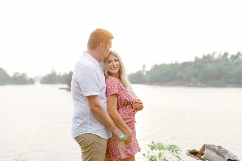 Stephanie Alan Gananoque Engagement Boat Photos Grey Loft Studio 2021