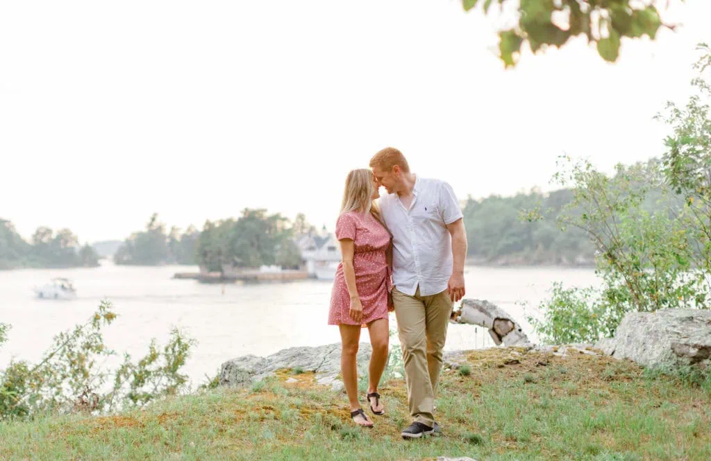 Stephanie Alan Gananoque Engagement Boat Photos Grey Loft Studio 2021