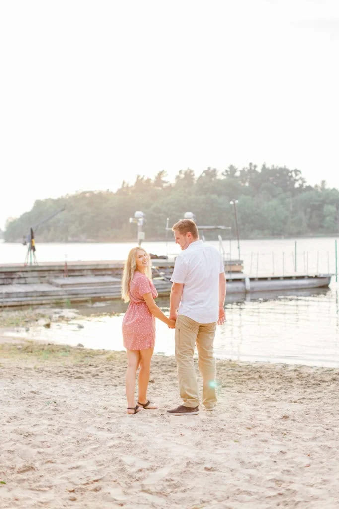Stephanie Alan Gananoque Engagement Boat Photos Grey Loft Studio 2021