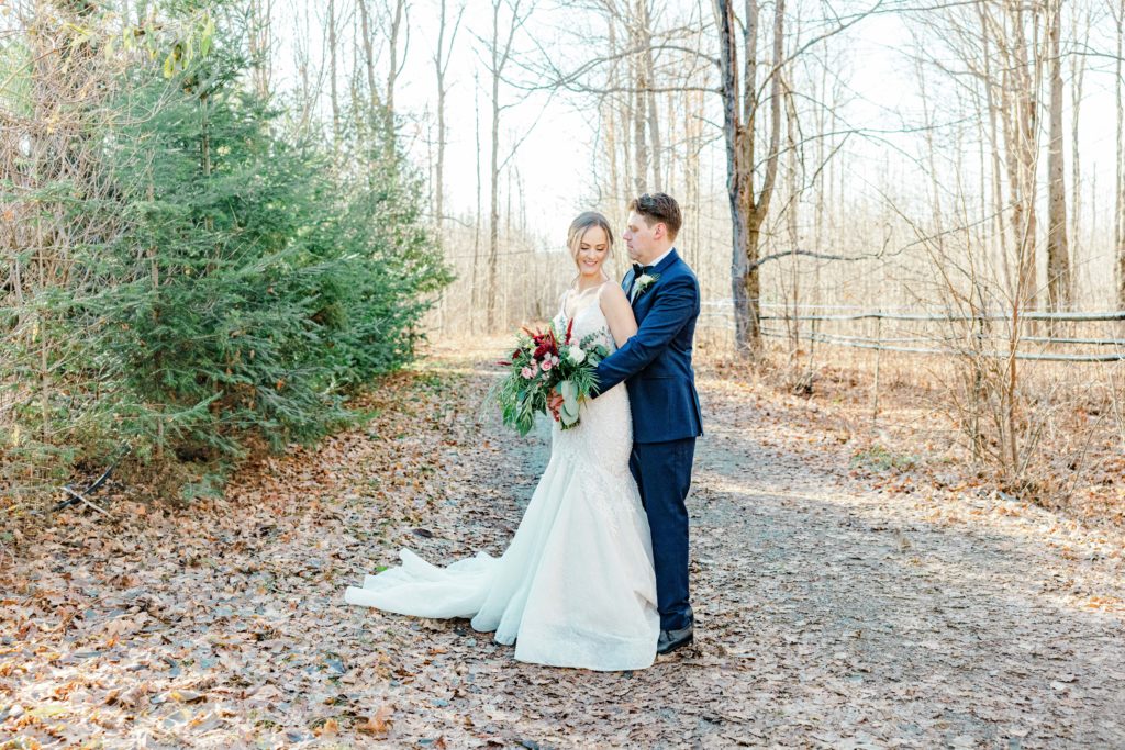 Rebecca Steve Temples Sugar Bush Wedding November Grey Loft Studio 2021
