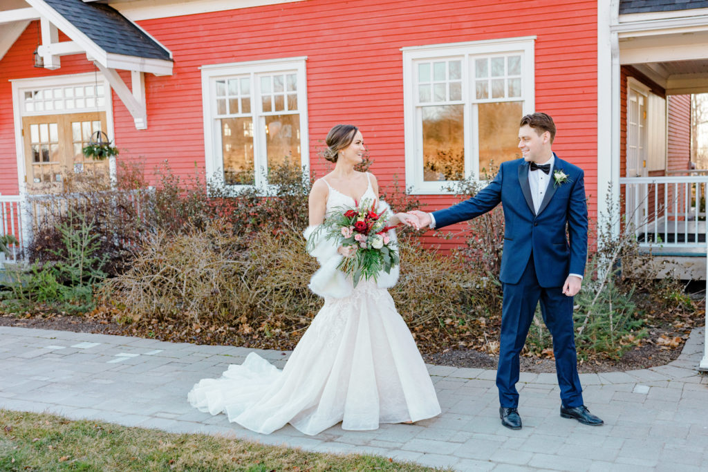 Rebecca Steve Temples Sugar Bush Wedding November Grey Loft Studio 2021