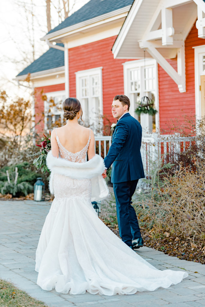 Rebecca Steve Temples Sugar Bush Wedding November Grey Loft Studio 2021