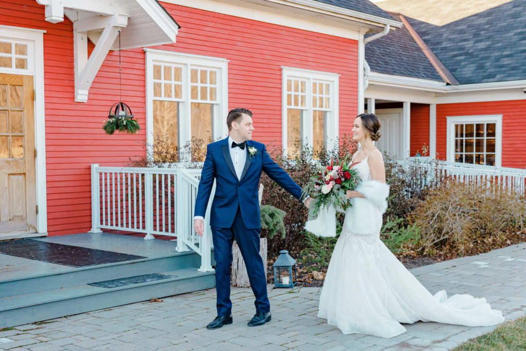Rebecca Steve Temples Sugar Bush Wedding November Grey Loft Studio 2021
