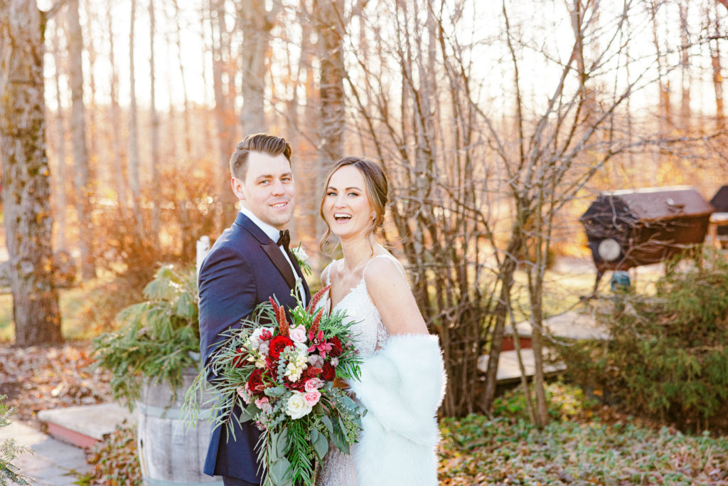Rebecca Steve Temples Sugar Bush Wedding November Grey Loft Studio 2021