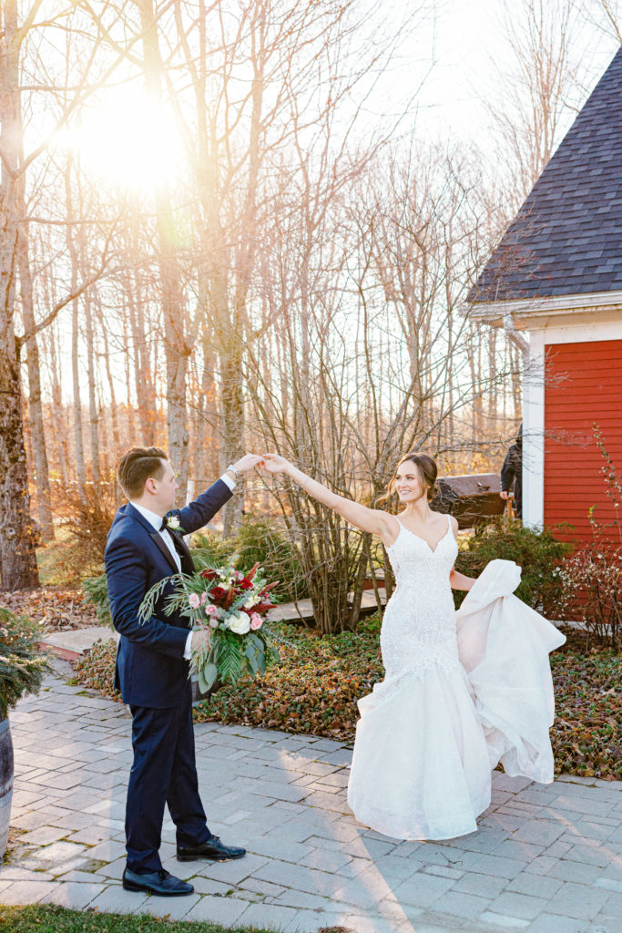 Rebecca Steve Temples Sugar Bush Wedding November Grey Loft Studio 2021