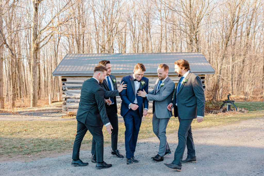 Rebecca Steve Temples Sugar Bush Wedding November Grey Loft Studio 2021