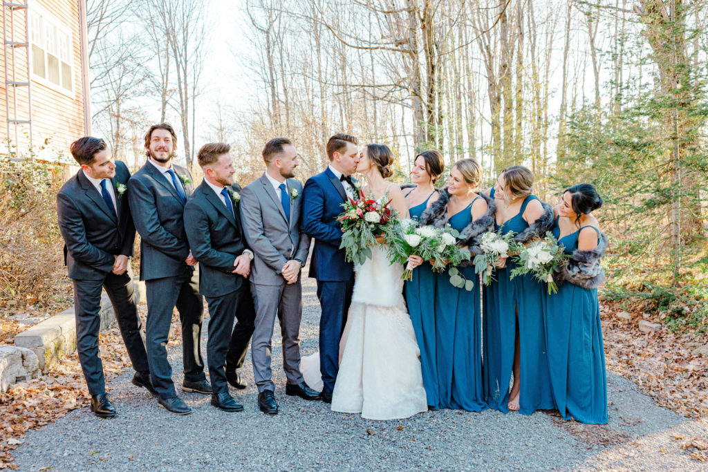 Rebecca Steve Temples Sugar Bush Wedding November Grey Loft Studio 2021