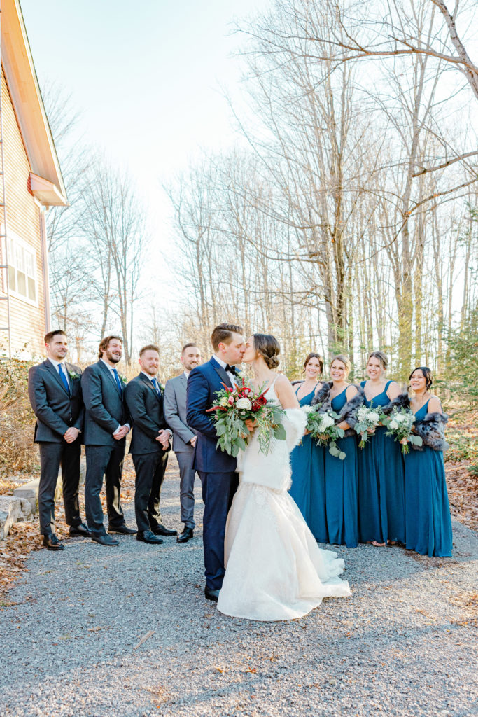 Rebecca Steve Temples Sugar Bush Wedding November Grey Loft Studio 2021