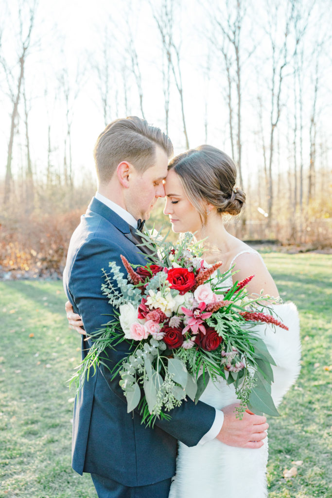 Rebecca Steve Temples Sugar Bush Wedding November Grey Loft Studio 2021