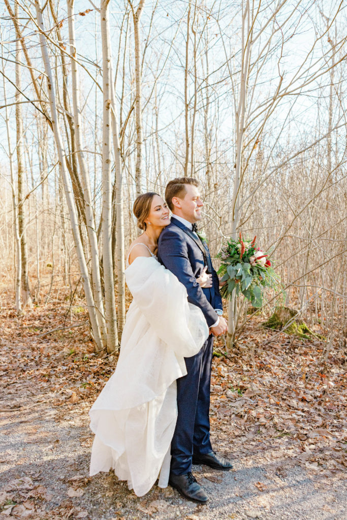 Rebecca Steve Temples Sugar Bush Wedding November Grey Loft Studio 2021