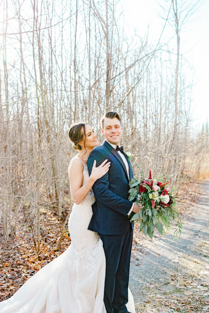 Rebecca Steve Temples Sugar Bush Wedding November Grey Loft Studio 2021